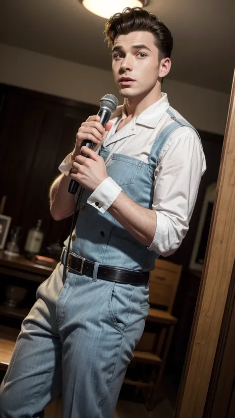 Male 50s singer 50s costume 

