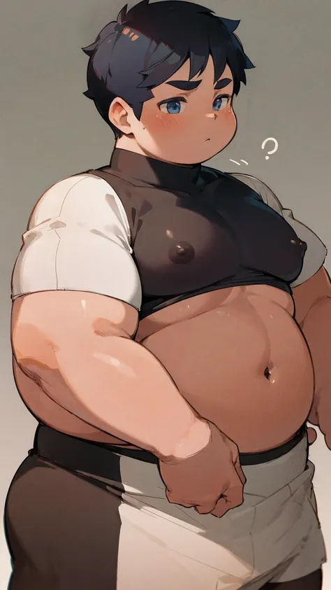 ((androgynous)), beautiful, (very short hair), (pudgy face), ((beefy)), (ikemen), ((boyish)), (handsome), (cool), nipples, (chubby),