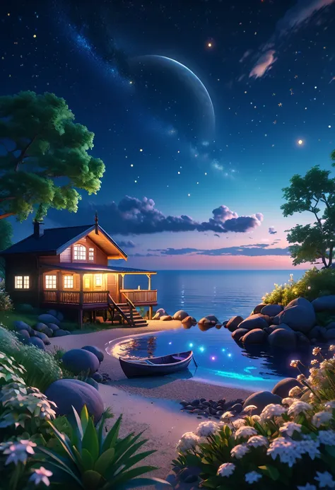 a high quality professional photo of summer nights, hyper detailed, 8k resolution, inspired by the style of otto pilny, realisti...