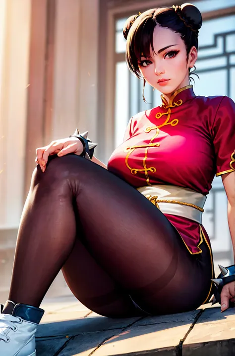 (ultra-realistic,32k, masterpiece:1.2),(skin with attention to detail:1.1),( high quality:1.1),
chunli, brown eyes, brown hair, ...