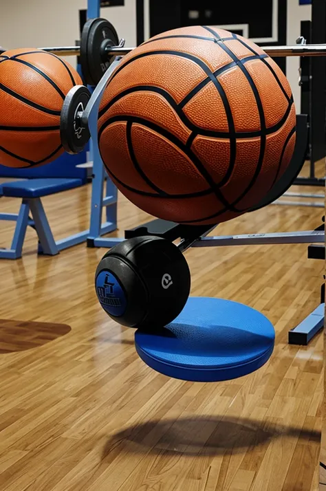 Basketball and Weightlifting art make it 3D paint