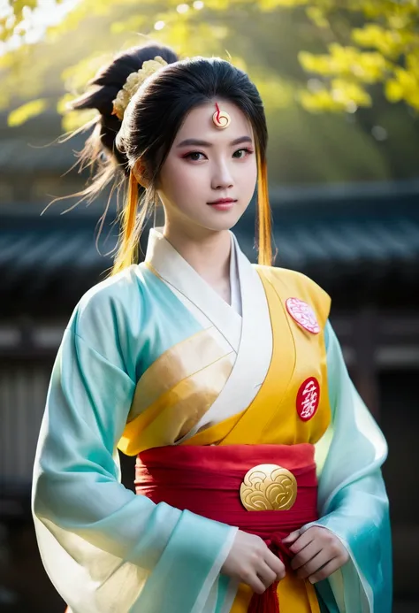 One girl, (Super Saiyan:1.3),Hanfu, 