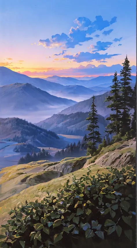 In the Crimean mountains. Style of Stepan Kolesnikov,
pixel clarity,a high resolution,landscape oil,spectacular juicy,delicate pastel colors,bright color,photorealism,hyperdetailing, эффект 3D,16K, careful drawing of details,sunset,clouds, volumetric water...