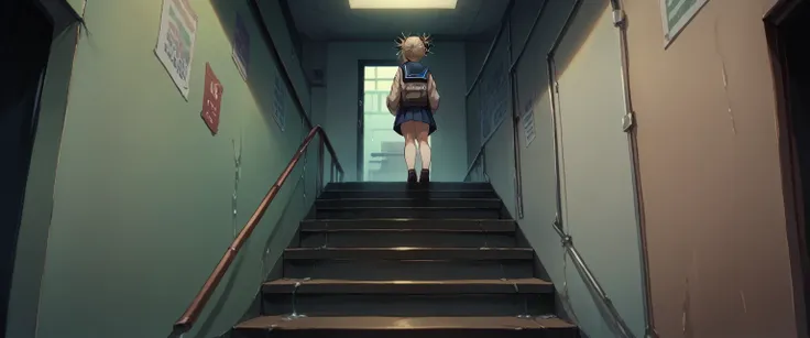 himiko toga having sex on some stairs