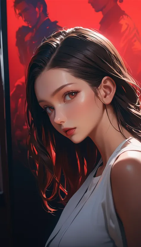 bella hadid, masterpiece, Highest quality, Highest quality, Cinema Lighting, (Volumetric lighting), Very detailed CG unity 8k wallpaper, Concentrated, 8k wallpaper, 4K wallpaper, Very detailed, Ultra-realistic, Realistic, Sharp focus, Absurd, (High resolut...