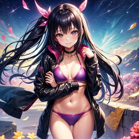 best quality，，smile，blazer，swimsuit，nepal，High-dimensional beautiful girl，leather jacket，Multidimensional beautiful girl，複数人のgirlが描かれている，They are hugging each other，Colorful，Different world，girlの集団，JK，Swimwear，bikini，girl，Sexy and cute，New generation，Evolu...