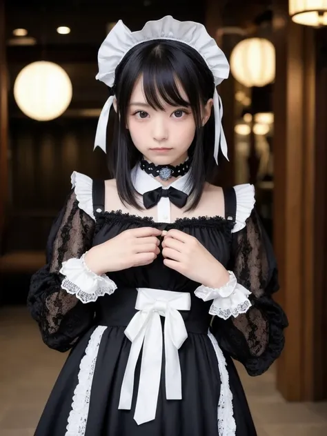 The characteristics of Gothic Lolita maids can be summarized as follows:。

1. **Fashion Style**:
    - **Black and white color palette**: 黒を基調に白いエプロンorレースをアクセントにしたコーディネートが一般的。
    - **Lace and ribbon**: ドレスにはたくさんのレースorリボンが使われ、Luxurious and detailed decorat...