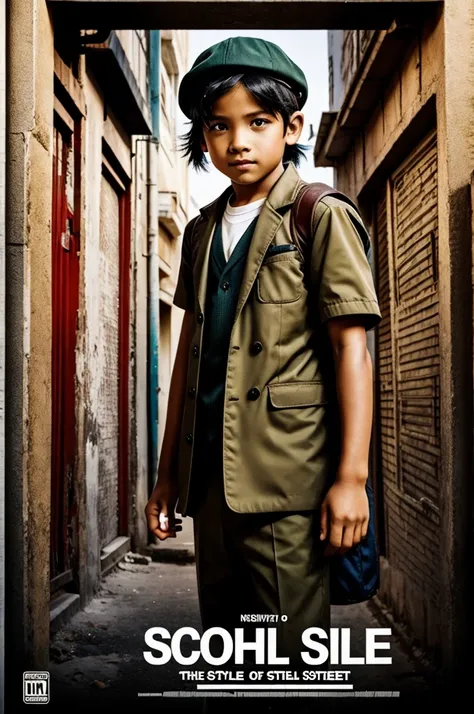 poster for school street kid style