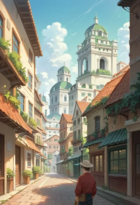 score_9,score_8_up,score_7_up,source_アニメ,Idealized Forms,Natural Light,details background,blurry background,extremely detailed,No person,Scenic spots in Italy,Buildings line,seafront,Mediterranean