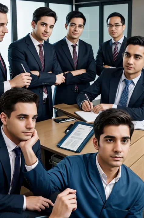 "Male Engineer
Male Lawyer 
Male Doctor
Male Professor "
4 boys immagining their Future ambition 