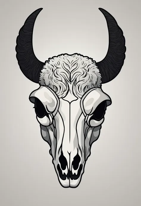 sheep skull logo