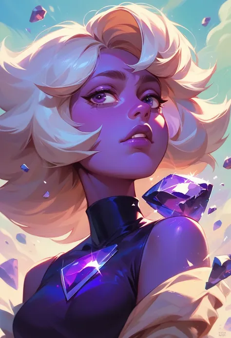 amethyst de steven universe,  movie cover, the move. amethyst.