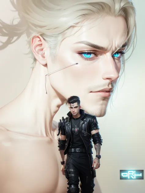 Change background cyberpunk handsome boy, realistic face, 8k, ultra reastic