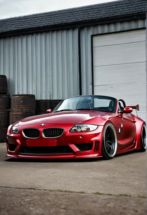 bmw z4 e85 wide body kit 2006 rocket bunny color vino mate