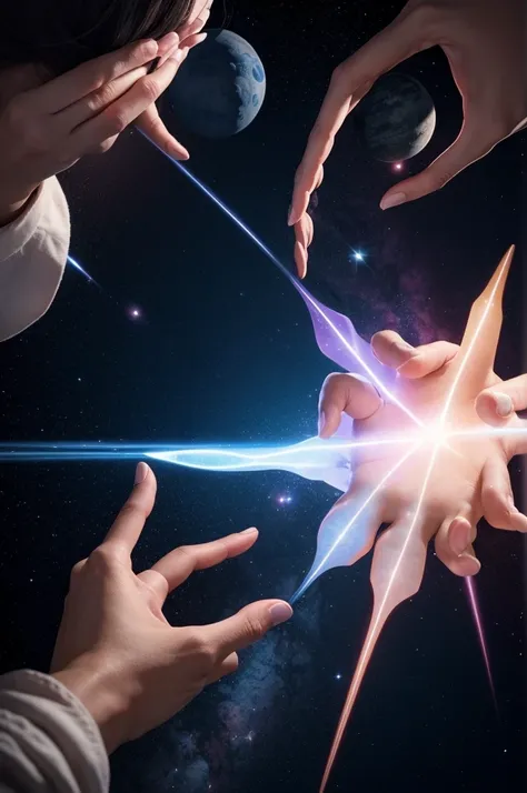 Have two wizards transcend by touching hands in a space setting 