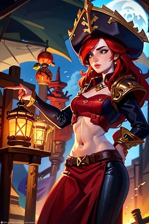 8k qualityginger woman with freckles,lovely and beautiful fas,frekles 28 year old,red hair,double tails, practical pirate clothi...