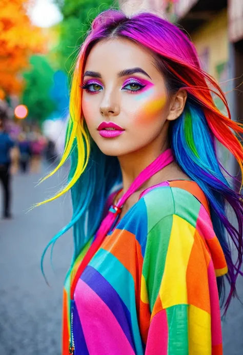 colorful girl 