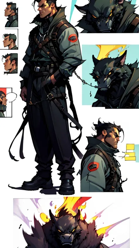 lobo dc comics model sheet