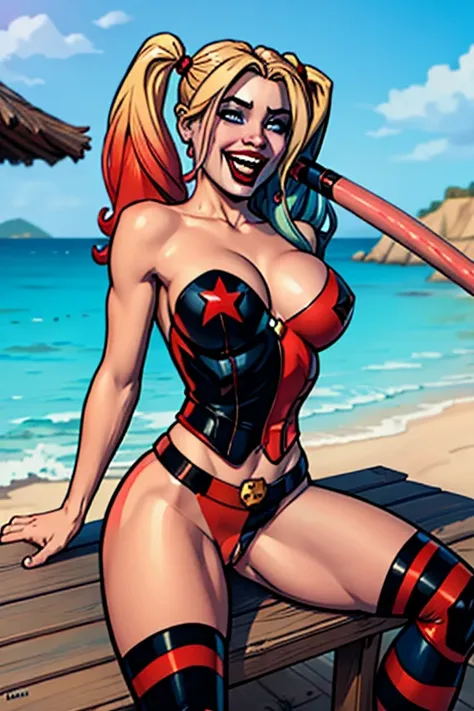 harley quinn: Masturbating: laughing: sunbathing: ((Masturbating)) (ORGASM)