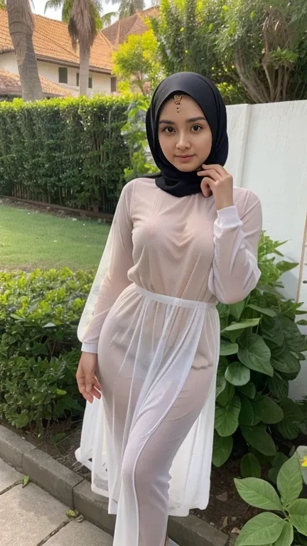 Young beautiful sweet Bogor city girl, 25 years old, her name is Salma, mixed  descent from sundanese and Javanese, slim sexy , medium size teenage breasts,  big round  childish eyes, cute little hawk type nose, shy and quite type girl,  very messy sweaty ...