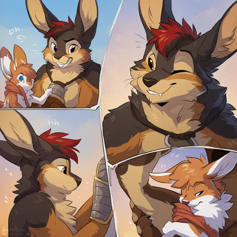 a close-up of a anthro hare holding a grandson in his hand,byitihi3 イチヒ(Ichihi), dasagi, by hioshiru, by Donkeyramen, and wfa, warrior, film animation

