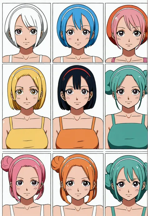 One piece style anime girl bases 