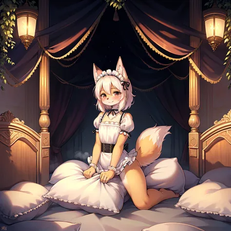 （masterpiece，best quality），mine, the beast, , (light and shadow suitable for any pillow background））, cute girl in maid costume ...