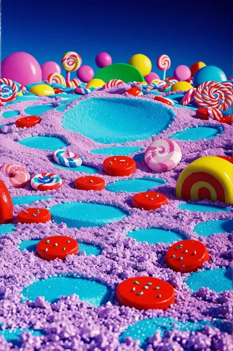 Create a candy landscape 