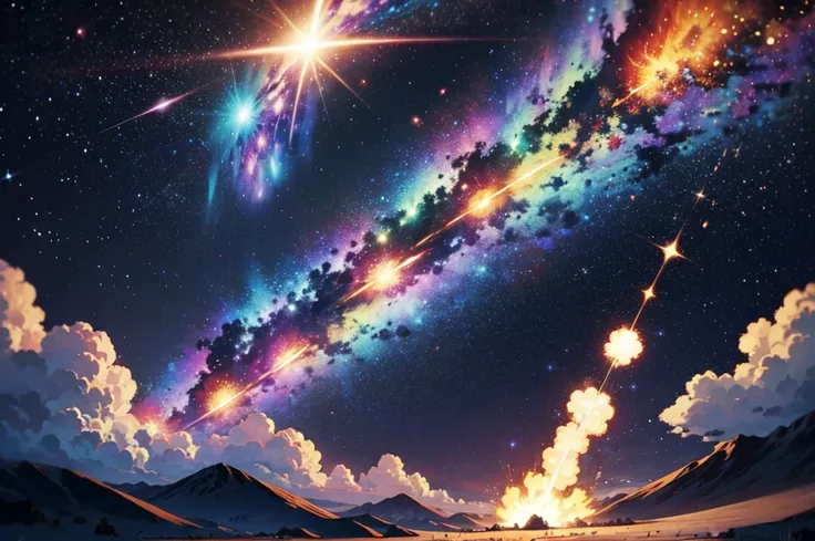 Cosmic explosion, meteor