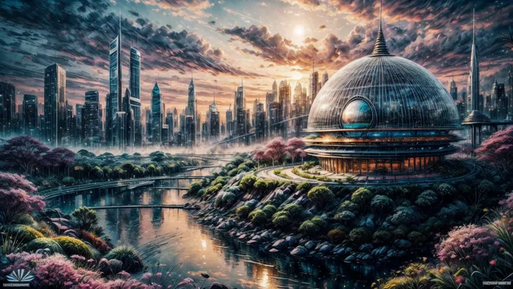 (Best quality,4K,8K,A high resolution,Masterpiece:1.2),Ultra-detailed,(Realistic,Photorealistic,photo-realistic:1.37),Futuristic floating city,Futuristic technology,Huge urban high-tech tablet platform,Airship,Floating in the sky,Futuristic city,Small airs...