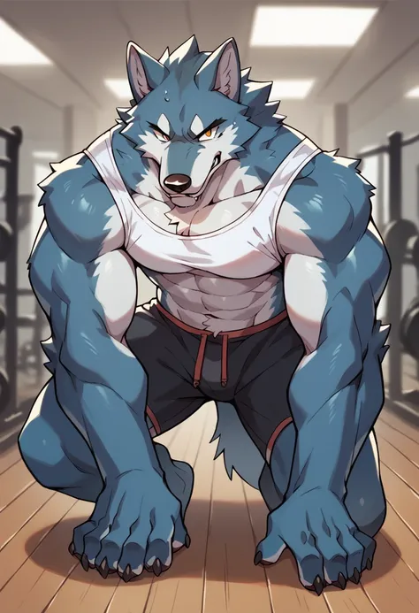 furry，wolf，strong，fitness