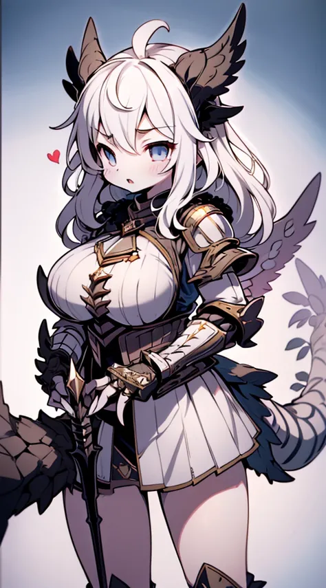 knight，dragon girl，anthropomorphic dragon，dragon horn，knightarmor，plate，breastplate，wristband，arm guard，metal armor，armor，wing，巨...