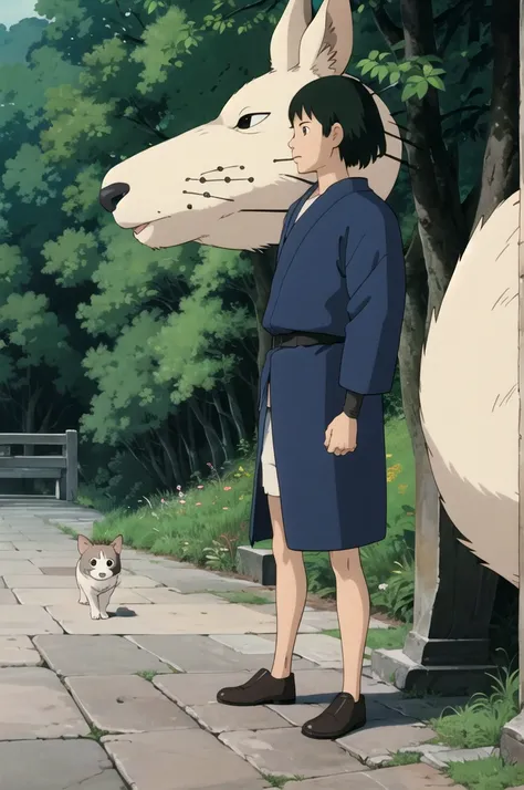 (((ghibli style))),狗