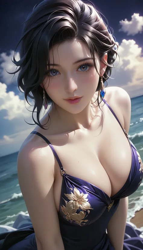 score_9, score_8_superior, score_7_superior, Masterpieces with up to 16K resolution,Highest quality,it is really amazing,Very detailed,Ultra-high resolution,Real,Realistic,Increased depth of field,Cinematic lighting,
sexy japanese milf,
Long black hair,(Ul...