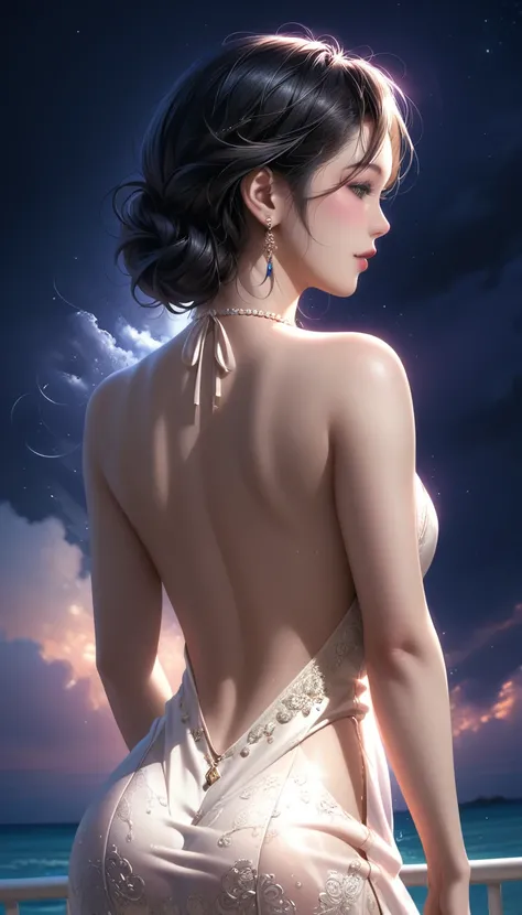 score_9, score_8_superior, score_7_superior, Masterpieces with up to 16K resolution,Highest quality,it is really amazing,Very detailed,Ultra-high resolution,Real,Realistic,Increased depth of field,Cinematic lighting,
sexy japanese milf,
Long black hair,(Ul...