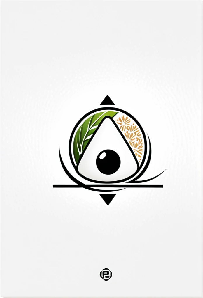 Stylish logo of a Japanese rice ball specialty store

 draw a rice ball on the logo so that anyone can see it as a rice ball

 A logo with laver and rice ball coming to the center

 elements of Japanese style around it

 Rice balls, Japanese bamboo bushes,...