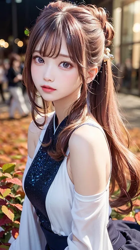 (masutepiece), (Best Quality), (super detailed), (Dirty hair), (Illustration), (1 girl) (Long pink hair 1.5) (Blue eyes) (Double ponytail 2.0), ((((No Shoulders))),Hanfu, (gaze at the audience, (interview), (Simple background), beautiful and delicate eyes,...