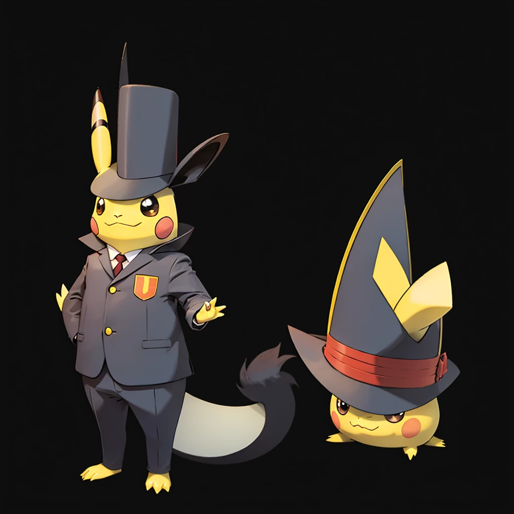 Pikachu wearing the lawyer hat