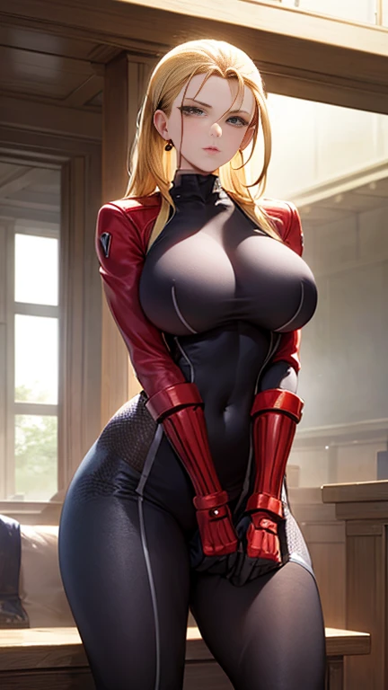 Cammy has large breasts 