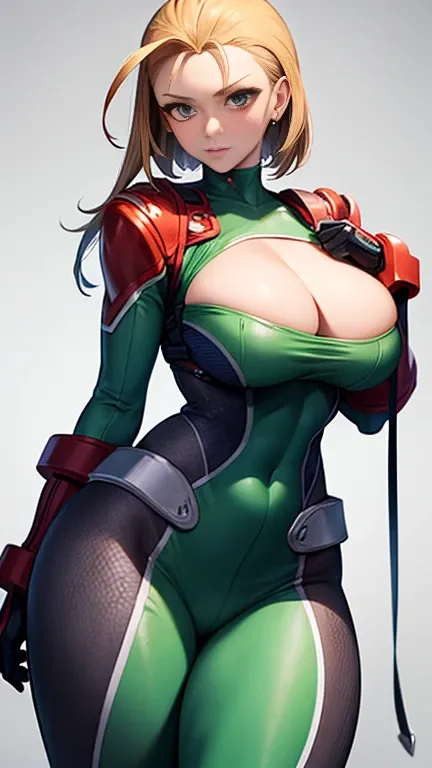 Cammy has large breasts 