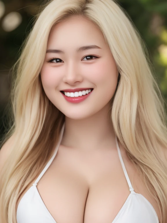 ((best quality)), realistic, Optical Realism, realistic, high resolution, beautiful, Young face,20 years old,chubby girl, white skin, Pale skin,smile, gigantic colossal breasts:1.3, Fighting posture, Looking at the camera, (detailed face), long wavy hair, ...