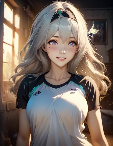 score_9, score_8_up, score_7_up, indoor, in the bedroom, (anime art of best quality),((realistic:1.3)), (detailed skin:1.3),
source_anime, 1girl, solo, alone
, fireflydef, , dress, grey hair, beautiful face,smiling,close up to hips, beautiful breast, warmi...