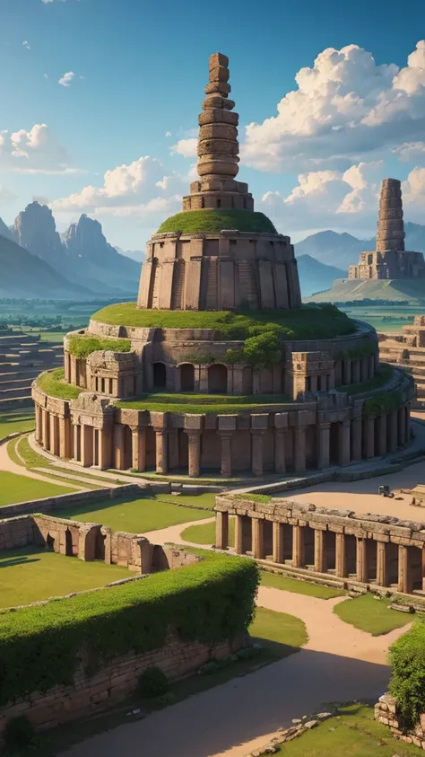 landscape,Buildings of ancient advanced civilizations，High resolution, masterpiece, 最high quality, High detail, high quality, Very detailed, Ultra high definition, 