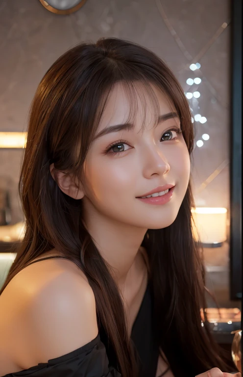 As it is,((8k, masterpiece, RAW Photos, Highest quality, Realistic, Highly detailed CG integrates 8K)), 8k, diamond, wallpaper, Written boundary depth,Beautiful Face:1.4. Cinematic Light,smile