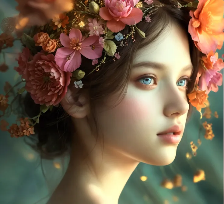 amazing girl))). (best quality:1.2, highres, ultra-detailed, realistic:1.37), vibrant colors, 3D rendering, flower of life, intricate details, glowing patterns, mesmerizing beauty, ethereal atmoshere, spiritual symbolism, sacred geometry, divine creation