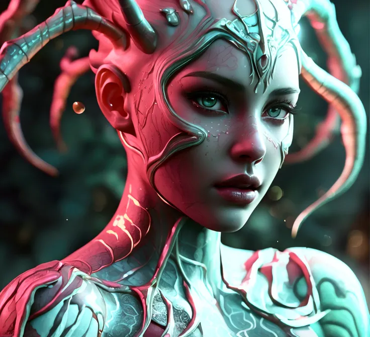 In the style of white spider, Aphrodite , ((( full body ))). Eros poses, blended with terracotta neon snake spider, of a photorealistic beautiful , heavenly beauty, Full body ,nicest poses Astral Escape! Splash art, portrait of Aphrodite, Goddess of love, ...