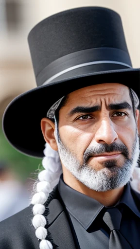 A Haredi man focus on the face