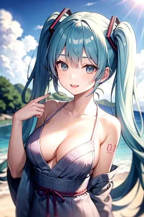 yukata　Hatsune Miku　Summer festival