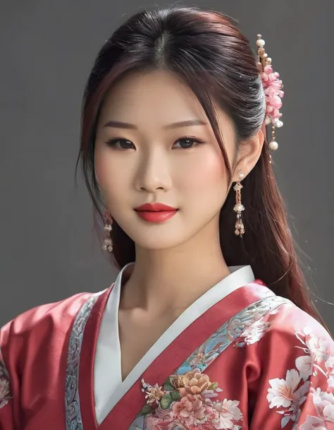 Realistic beautiful asian female