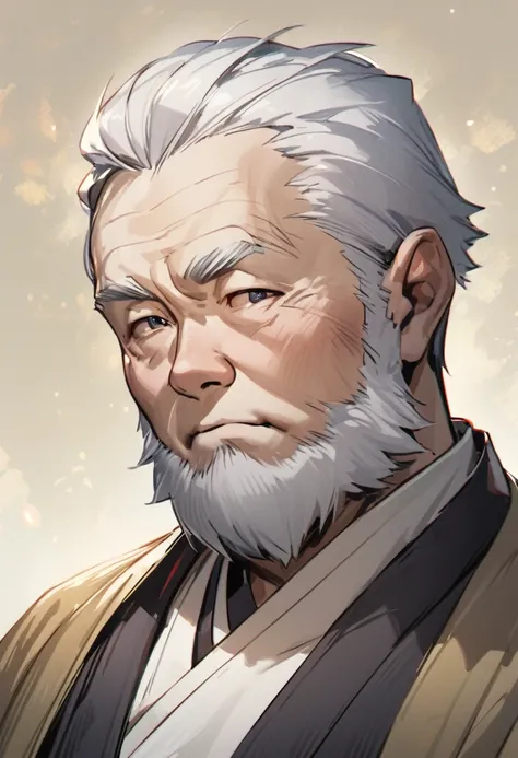 Beardless　Beardless　Beardless　Beardless　Beardless　Beardless　Plump old man　kimono　Portraiture